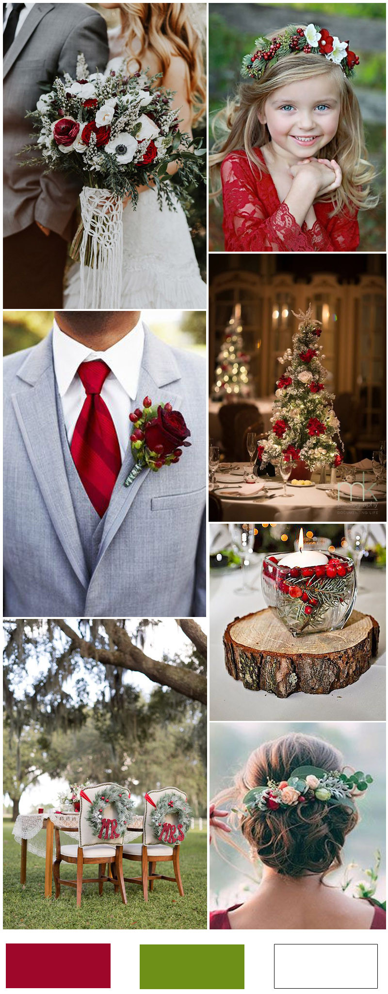 Christmas Wedding Colors
 16 Christmas Wedding Ideas You Can’t Miss