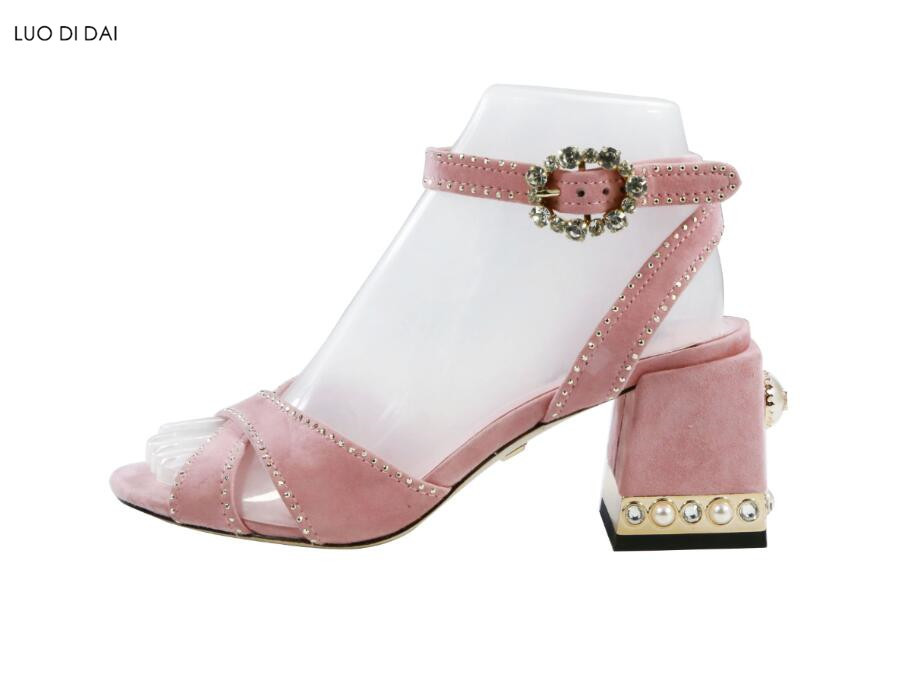 Chunky Heel Wedding Shoes
 Aliexpress Buy 2018 new women diamond sandals