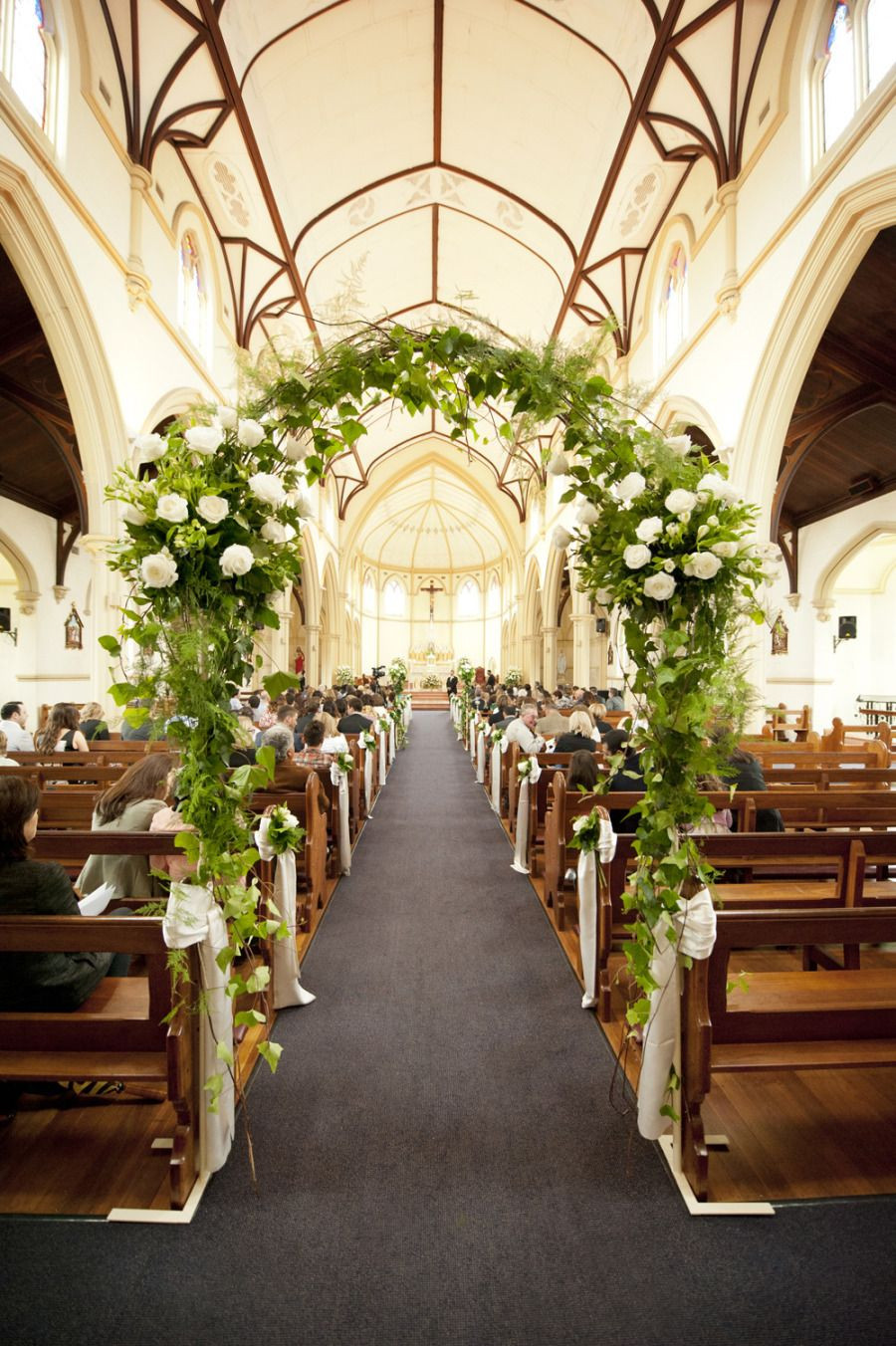 Church Wedding Decor
 Traditional Perth Wedding Centerpiece