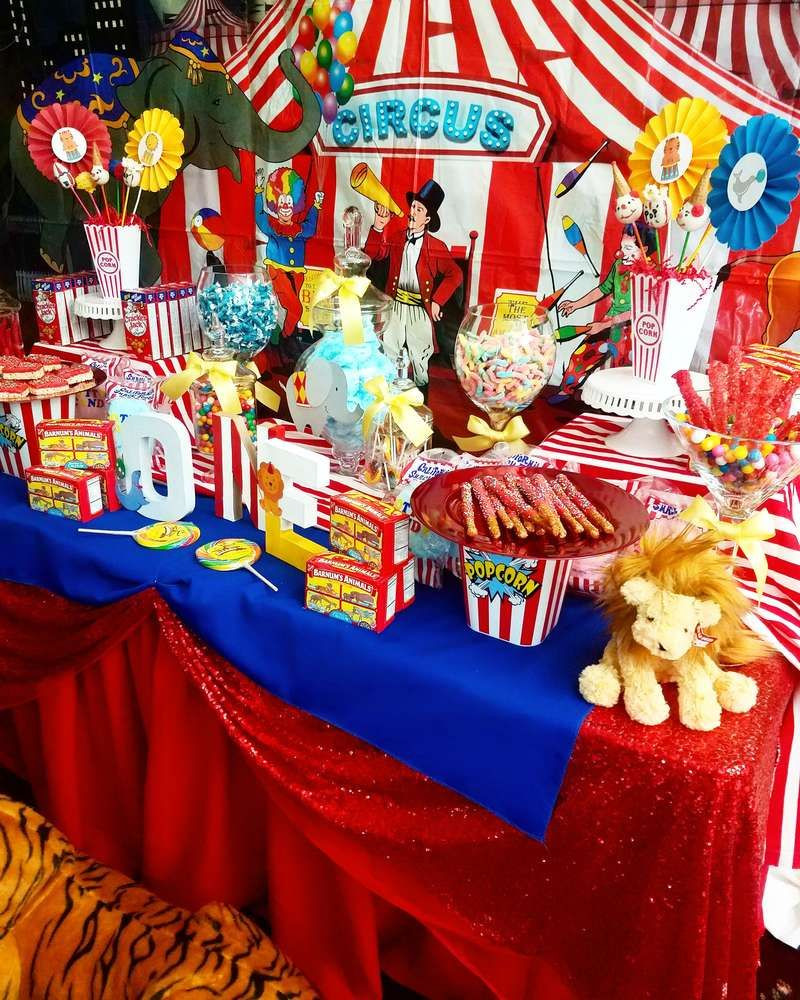 Circus Birthday Party Decorations
 Circus Carnival Birthday Party Ideas in 2019
