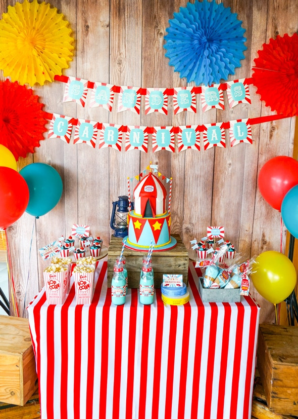 Circus Birthday Party Decorations
 23 Incredible Carnival Party Ideas Carnival Theme Party