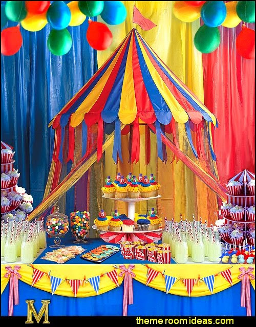 Circus Birthday Party Decorations
 Decorating theme bedrooms Maries Manor circus