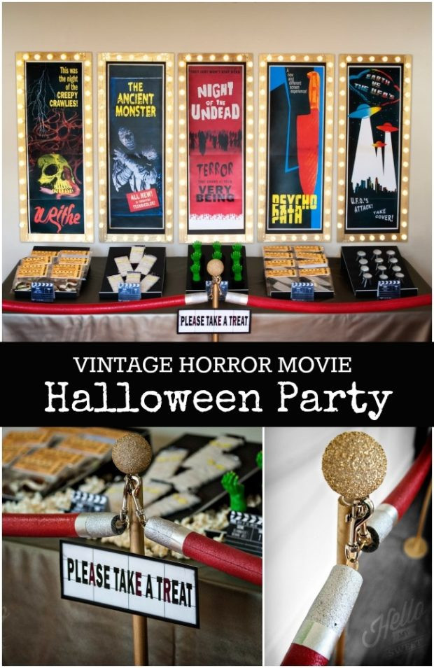 Classic Halloween Party Ideas
 Vintage Horror Movie Halloween Party Spaceships and