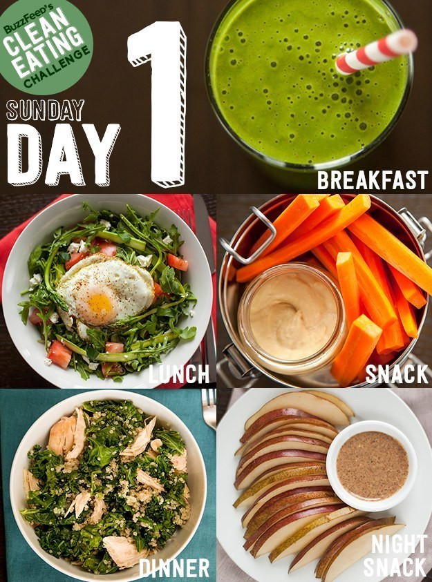 Clean Eating Challenge Buzzfeed
 Day 1 The Clean Eating Challenge