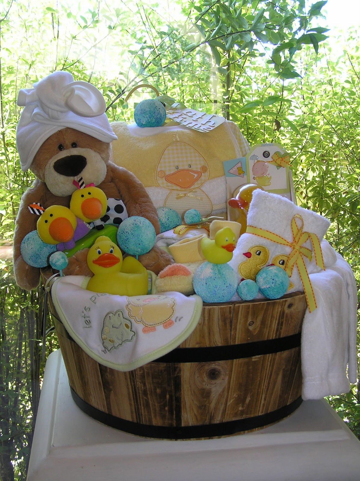 Clever Baby Shower Gifts
 White Horse Relics Unique Themed Baby Gift Baskets