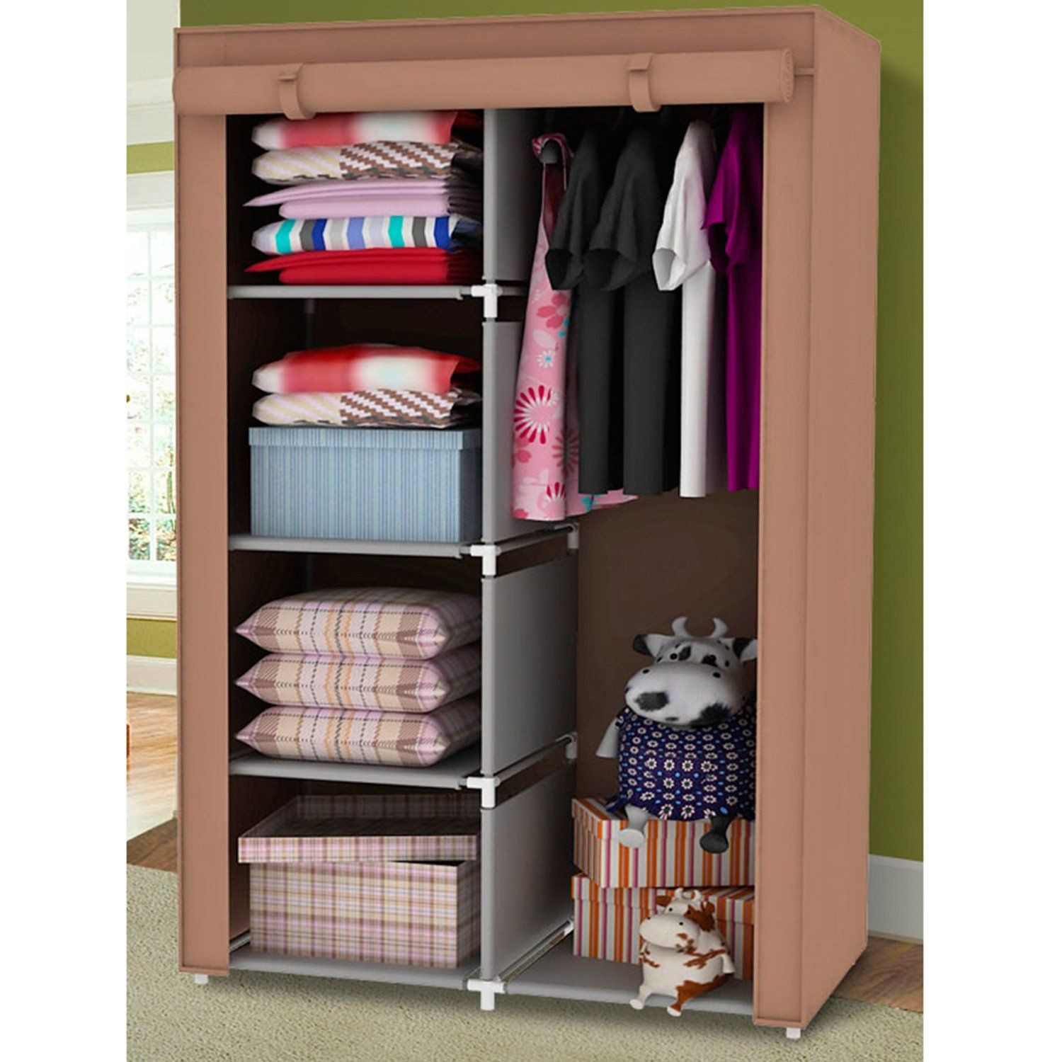 Clothes Storage Ideas For Bedroom
 Amazon Portable Wardrobe Storage Clothes Closet with