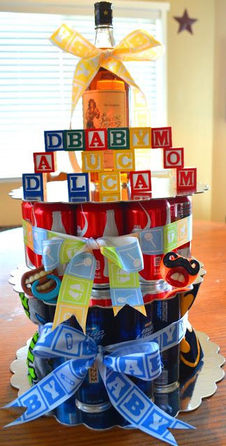 Coed Baby Shower Gift Ideas
 Daddy cake co ed baby shower idea for the dad