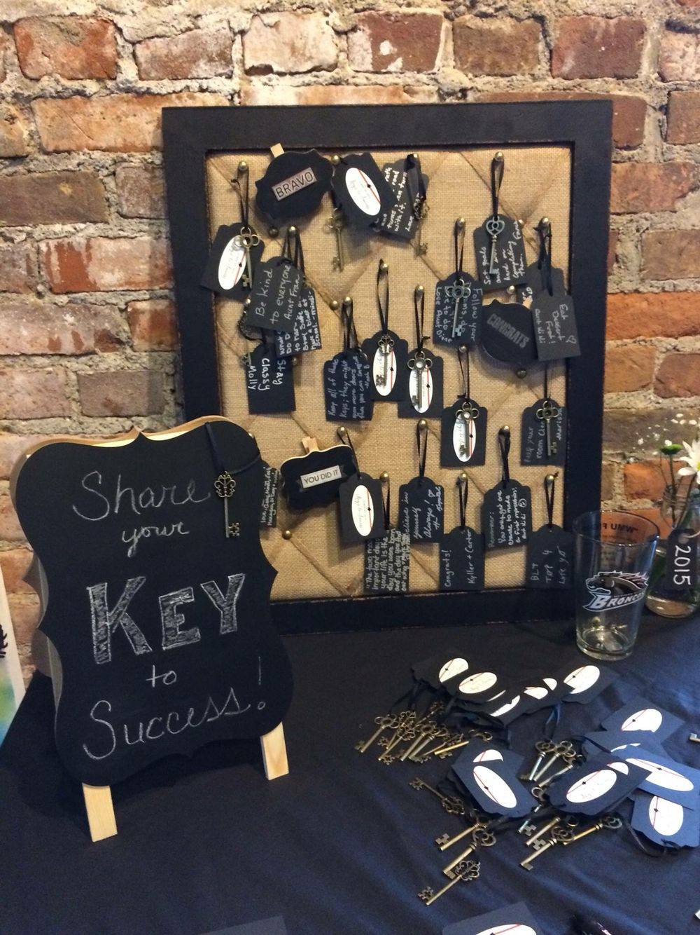 College Graduation Party Themes And Ideas
 Grad party "Keys to Success" table