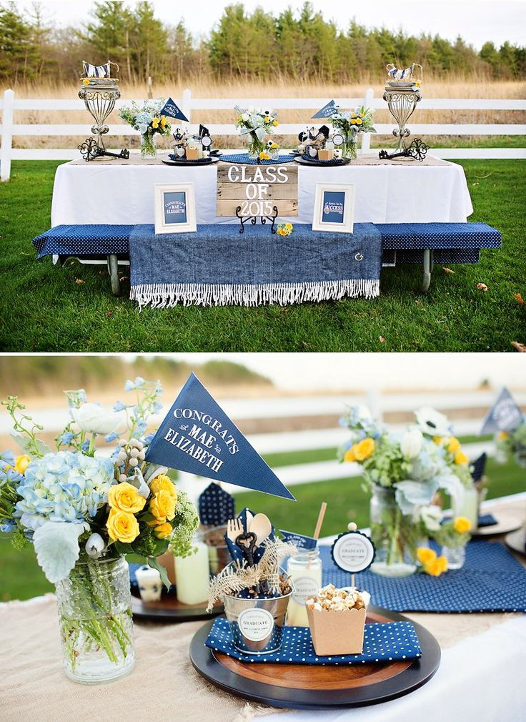 College Pool Party Ideas
 Lovely & Rustic "Keys to Success" Graduation Party