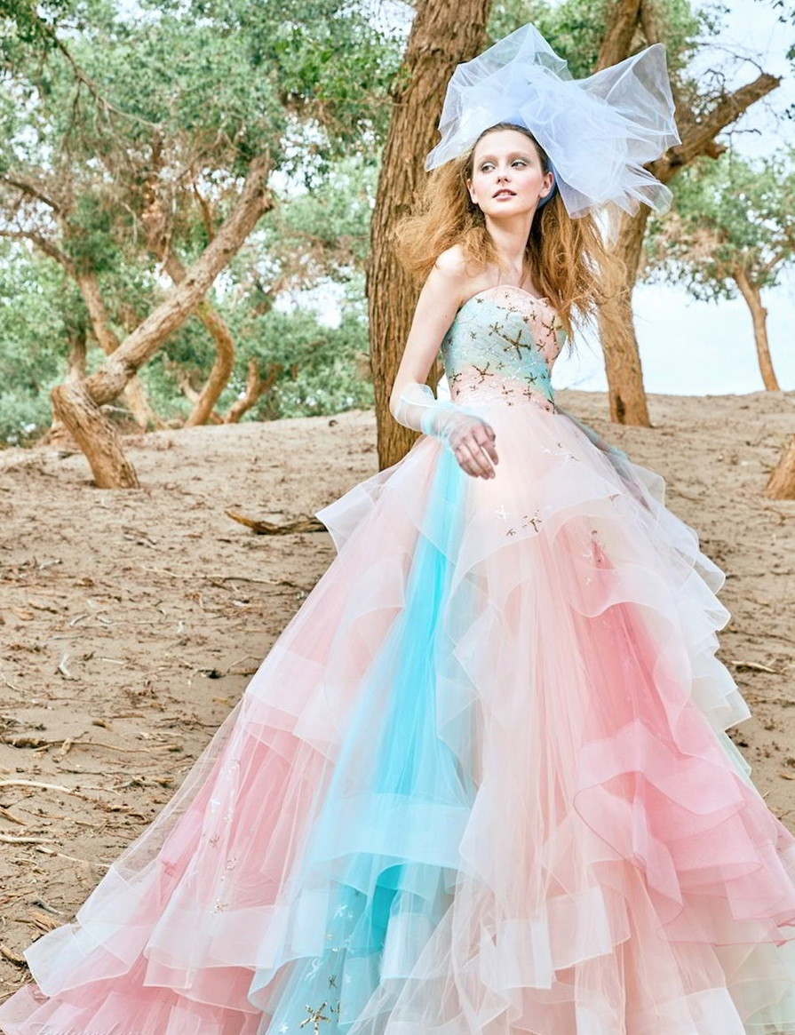 Colored Wedding Dresses
 10 Cool Ideas of Colorful Bridal Dresses for Wedding and