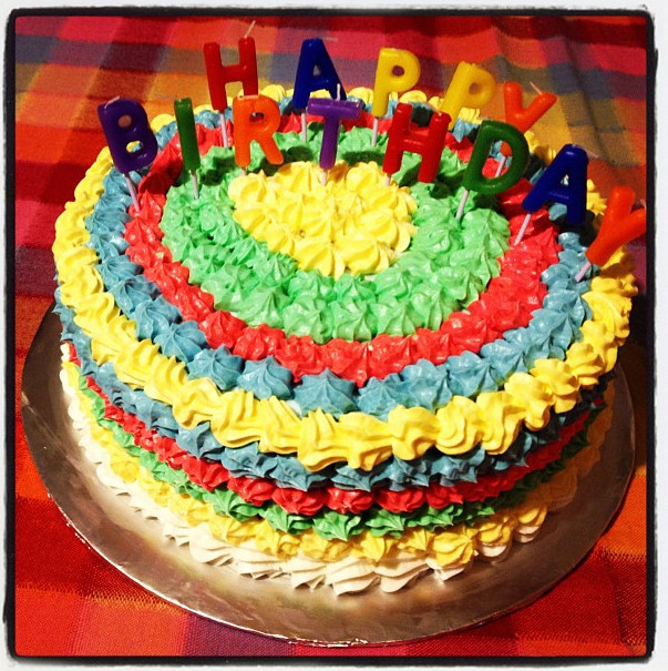 Colorful Birthday Cakes
 Colorful Birthday Cake