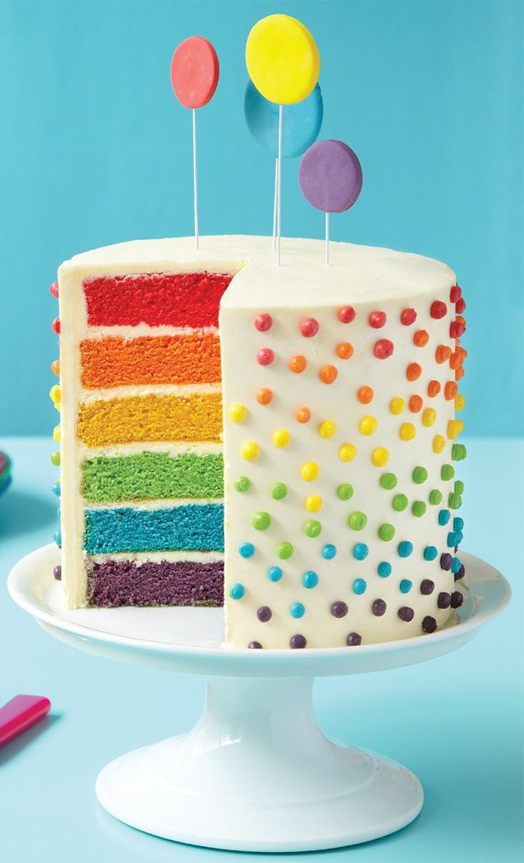 Colorful Birthday Cakes
 Southern Blue Celebrations RAINBOW CAKE & CUPCAKE IDEAS