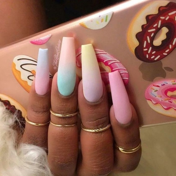 Colorful Nail Ideas
 1001 Ideas for Coffin Shaped Nails to Rock This Summer