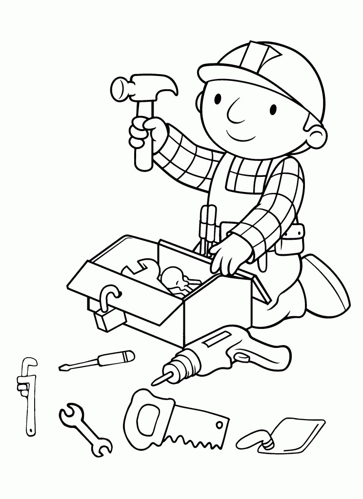 Coloring Book For Toddlers
 Free Printable Bob The Builder Coloring Pages For Kids
