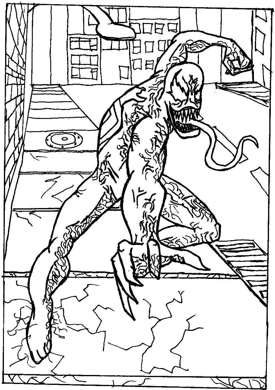 Coloring Book For Toddlers
 Venom Vs Spiderman Coloring Pages Coloring Home