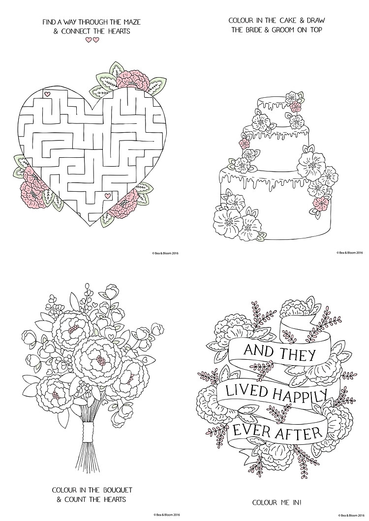 Coloring Book Games For Kids
 Free Download Printable Wedding Colouring Sheets for Kids