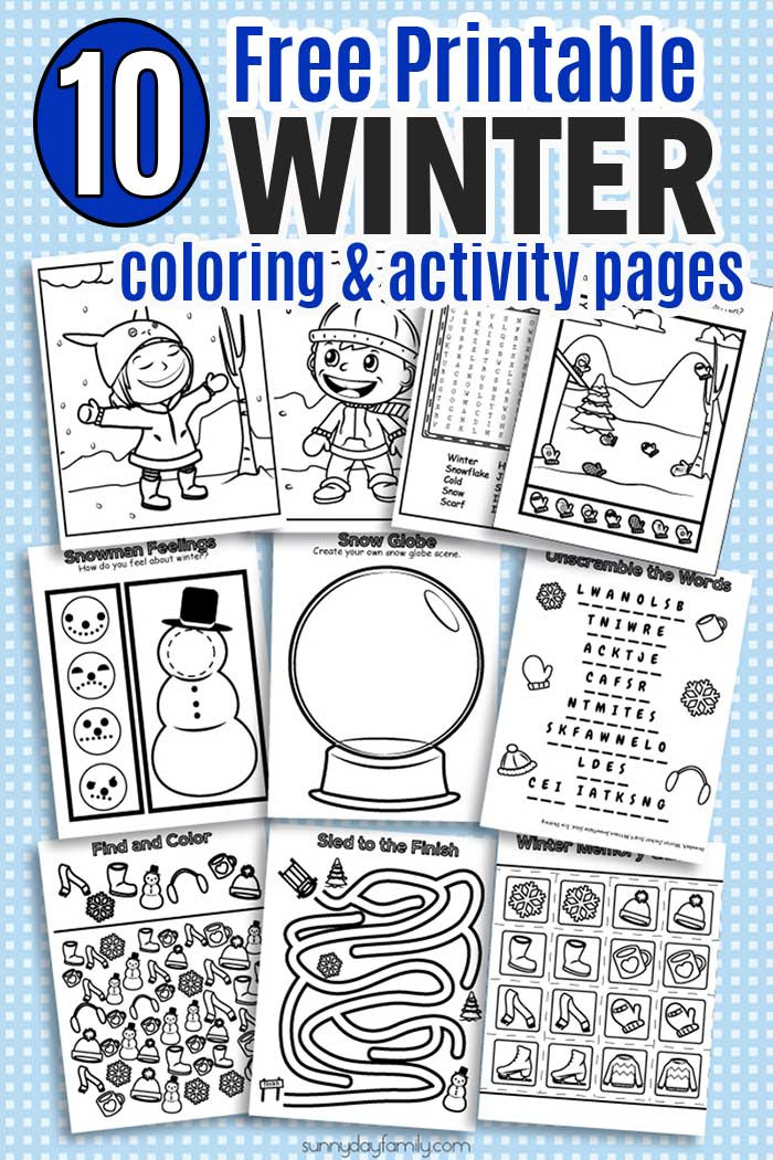 Coloring Book Games For Kids
 10 Free Printable Winter Coloring & Activity Pages