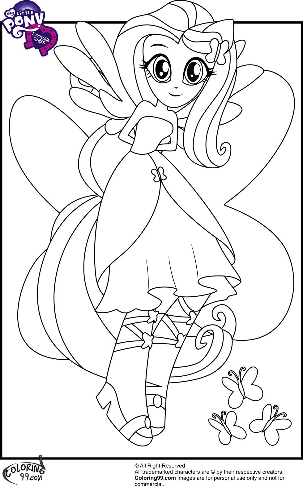 Coloring Book Pages Girls
 My little pony Equestria GirlsColoring