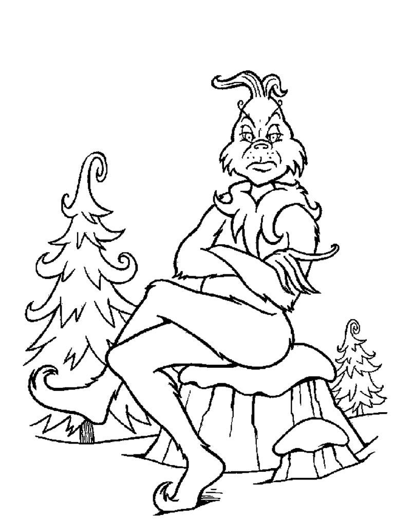 Coloring By Itself For Children
 Free Printable Grinch Coloring Pages For Kids