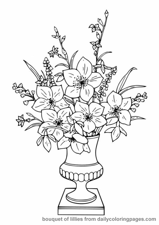 Coloring Pages For Adults Flowers
 Free Flower Coloring Pages For Adults Flower Coloring Page