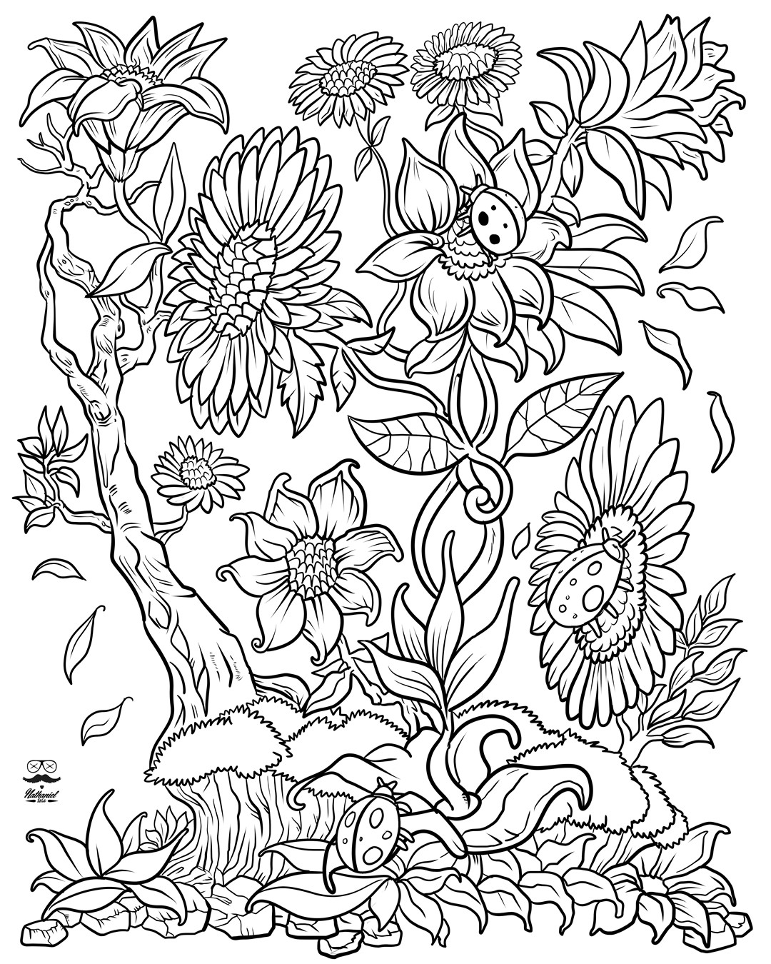 Coloring Pages For Adults Flowers
 Floral Fantasy Digital Version Adult Coloring Book