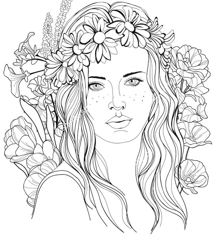 Coloring Pages For Adults Girls
 794 best Beautiful Women Coloring Pages for Adults images