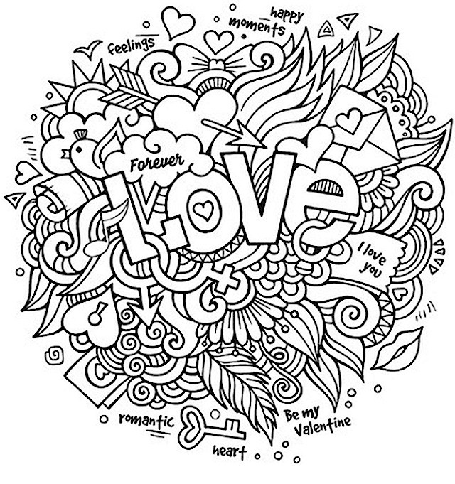 Coloring Pages For Adults Love
 Doodle Coloring Pages Best Coloring Pages For Kids