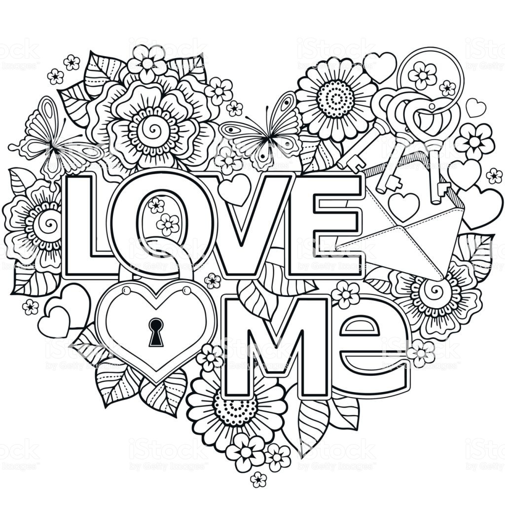Coloring Pages For Adults Love
 Vector Coloring Page For Adultheart Made Abstract