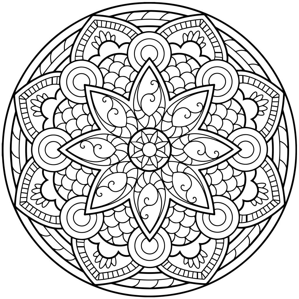Coloring Pages For Adults Mandala
 Mandala Coloring Pages