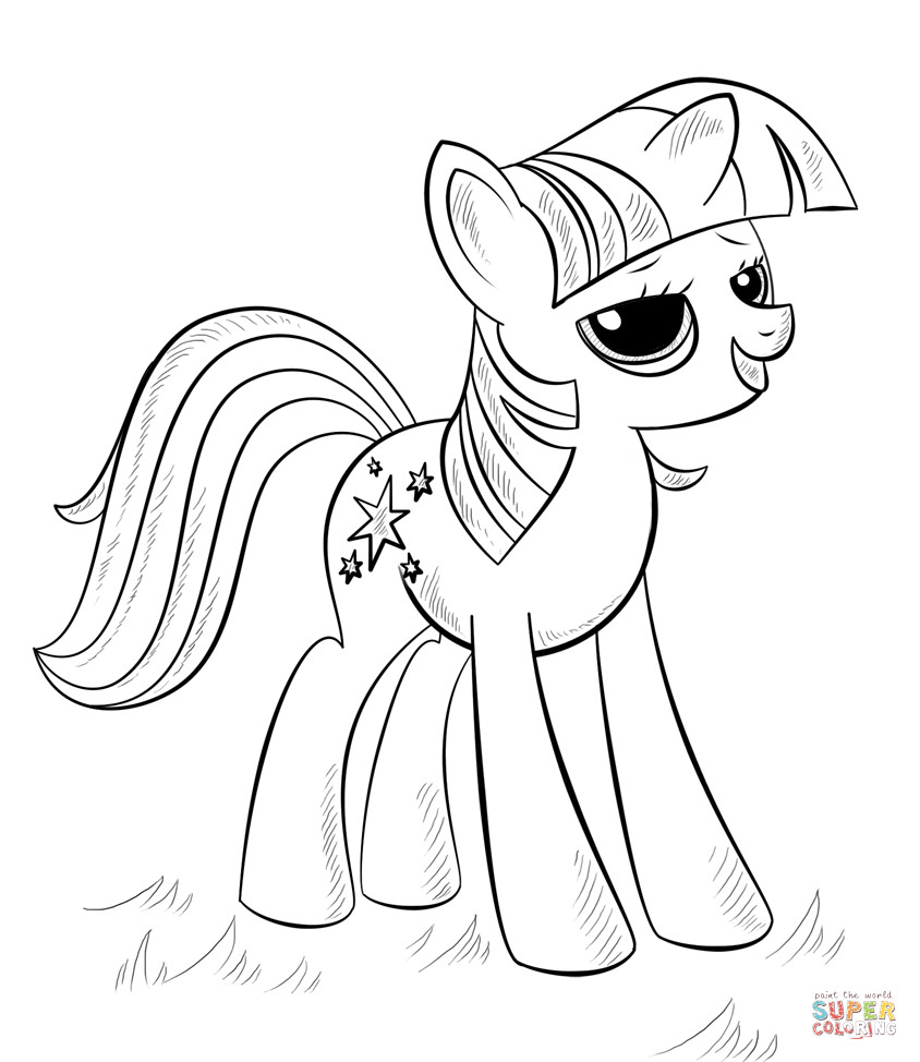 Coloring Pages For Girls
 Princess Alicorn coloring page