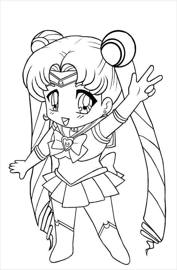 Coloring Pages For Girls
 8 Anime Girl Coloring Pages PDF JPG AI Illustrator