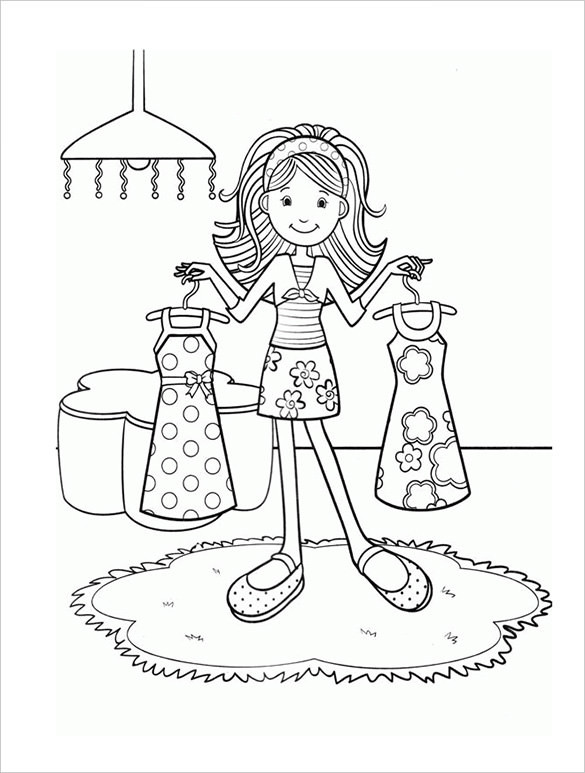 Coloring Pages For Girls Online
 20 Teenagers Coloring Pages PDF PNG