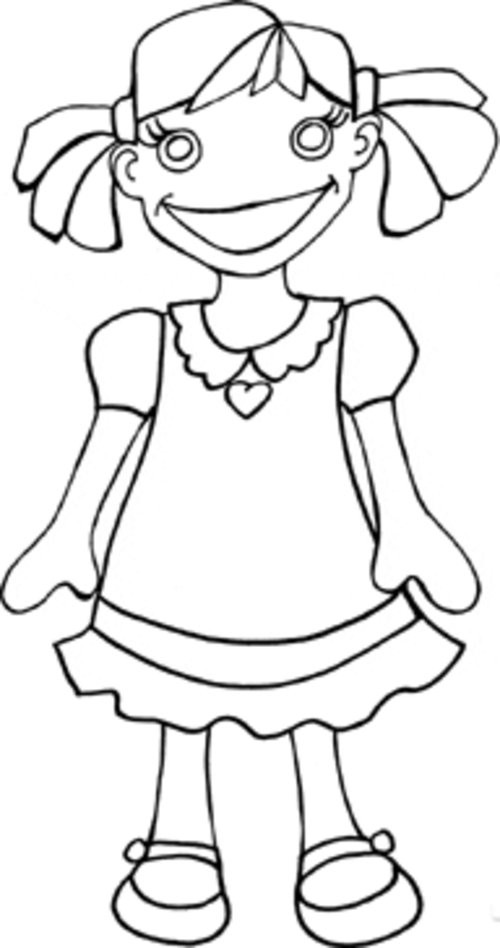 Coloring Pages For Girls Online
 Girl Coloring Pages For Kids Disney Coloring Pages