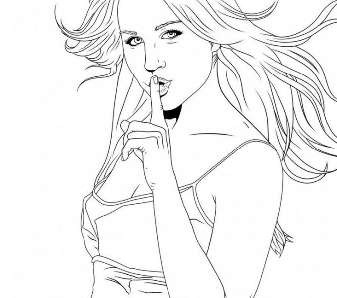 Coloring Pages For Girls Teens
 Teenage Girl Drawing at GetDrawings