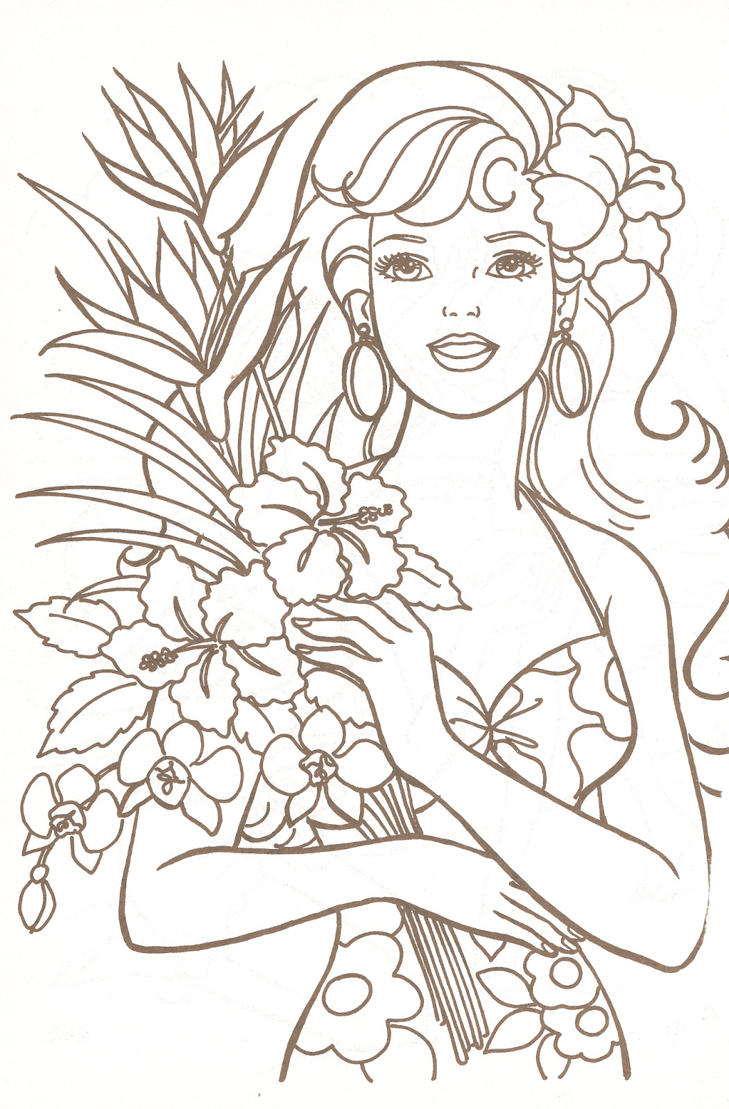 Coloring Pages For Girls
 Miss Missy Paper Dolls Barbie Coloring Pages Part 1