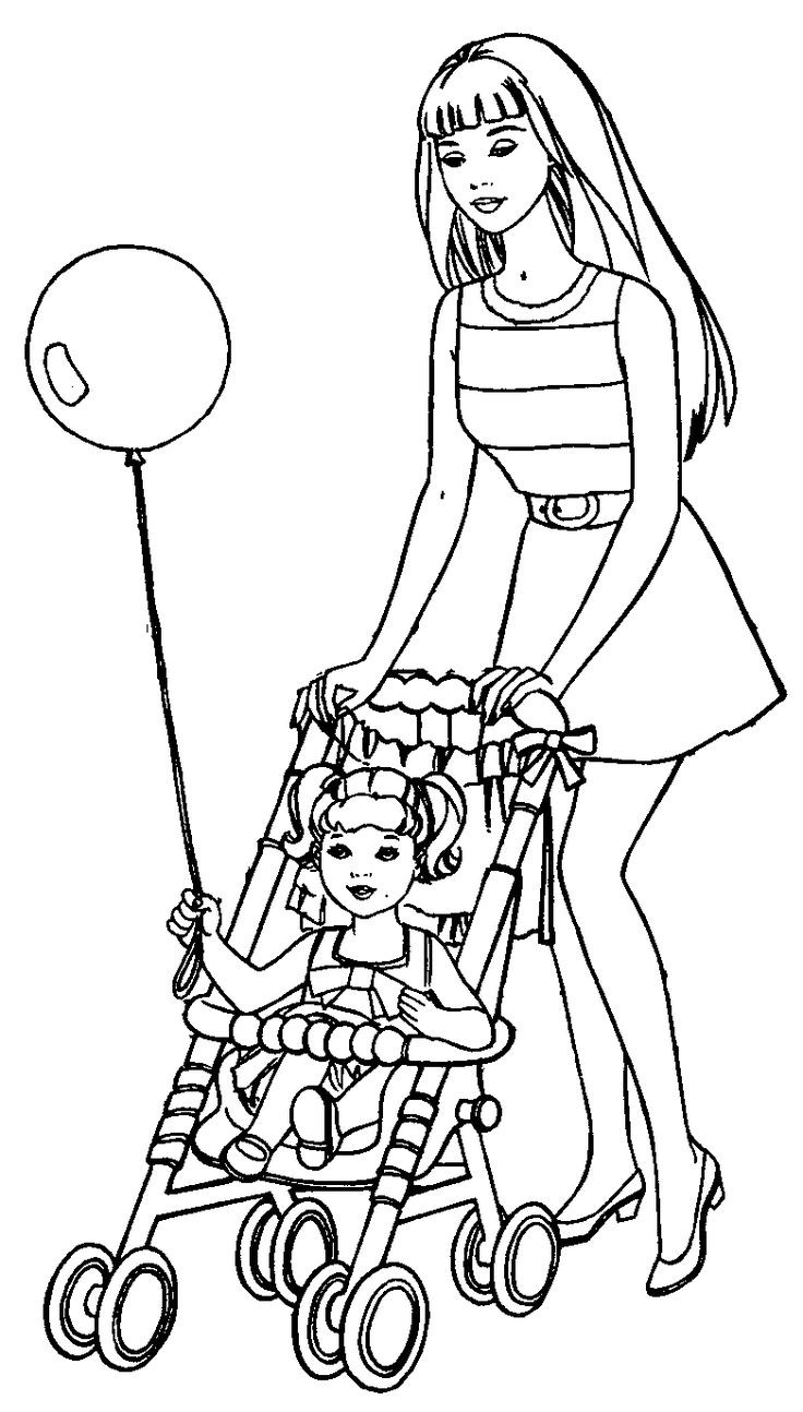 Coloring Pages For Kids Barbie
 184 best Barbie Coloring pages images on Pinterest