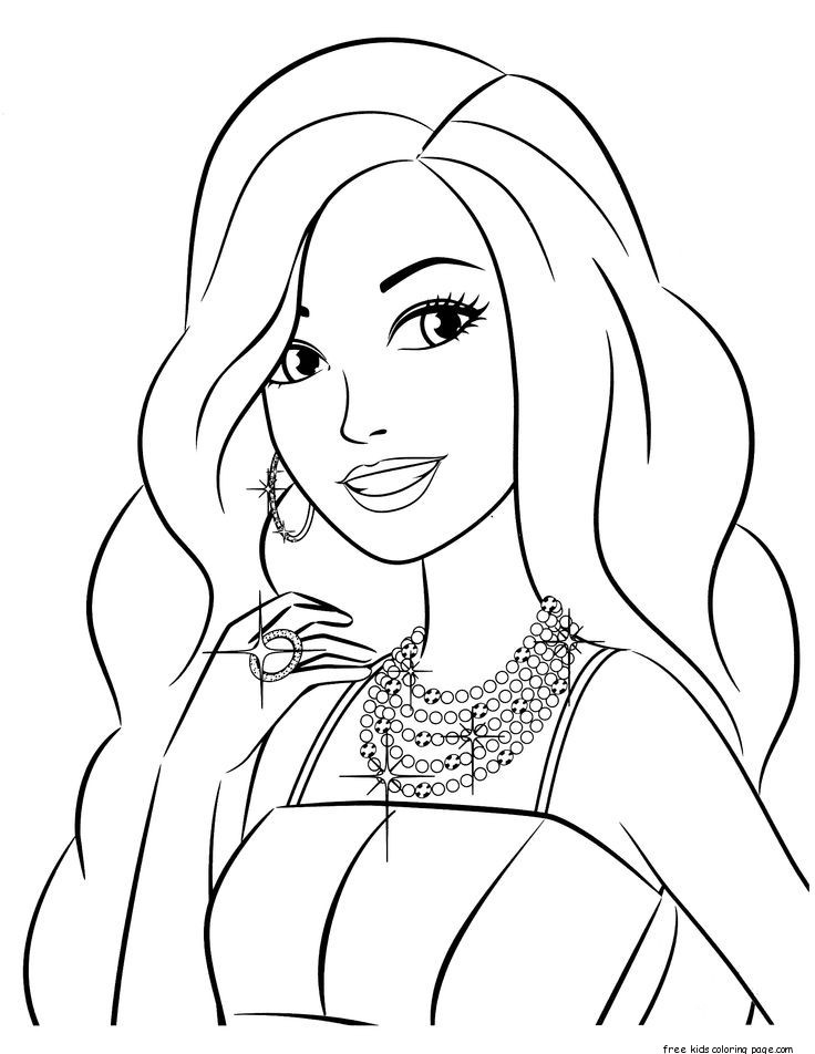 Coloring Pages For Kids Barbie
 Barbie My Scene Coloring Pages Coloring Pages
