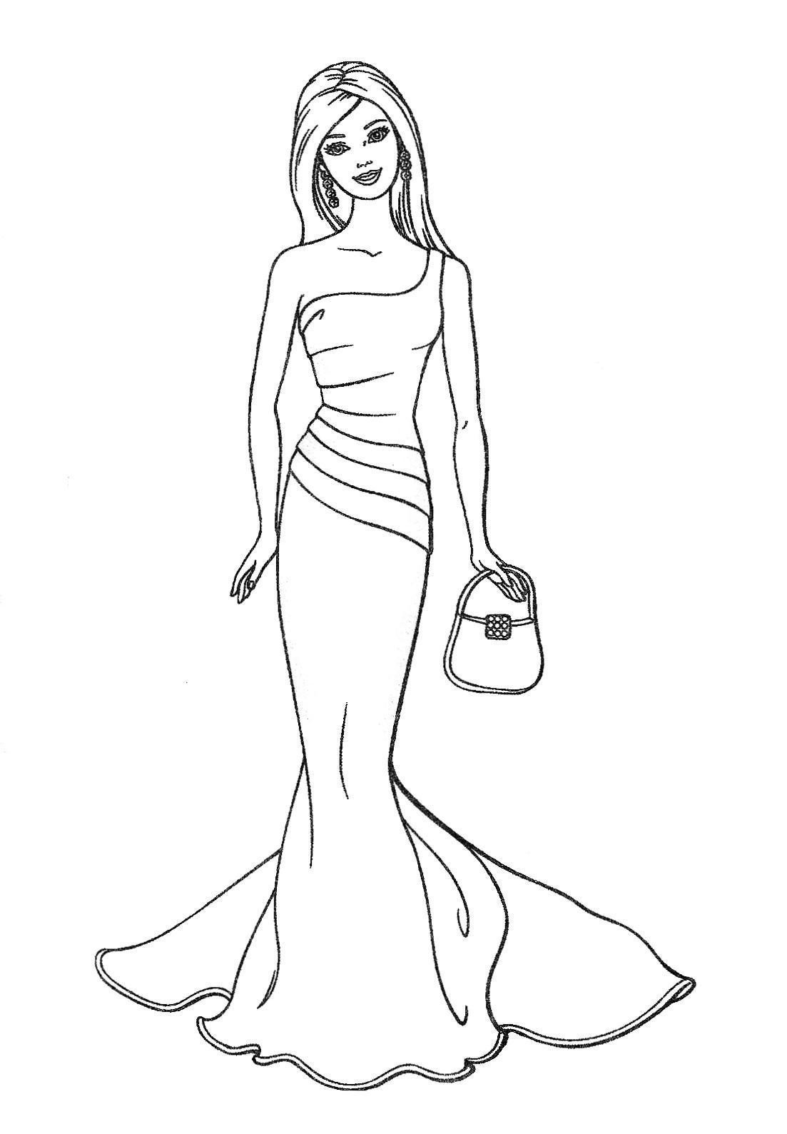 Coloring Pages For Kids Barbie
 Barbie to color for children Barbie Kids Coloring Pages