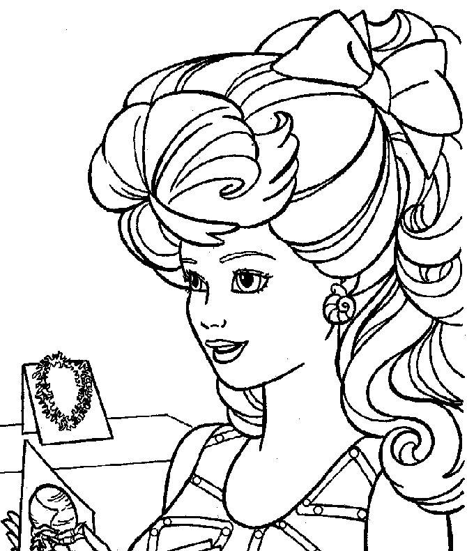 Coloring Pages For Kids Barbie
 Free Coloring Pages Barbie Coloring Pages