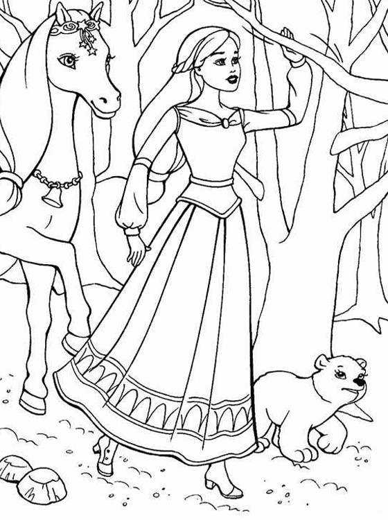 Coloring Pages For Kids Barbie
 Kids Page Barbie Coloring Pages for Childrens