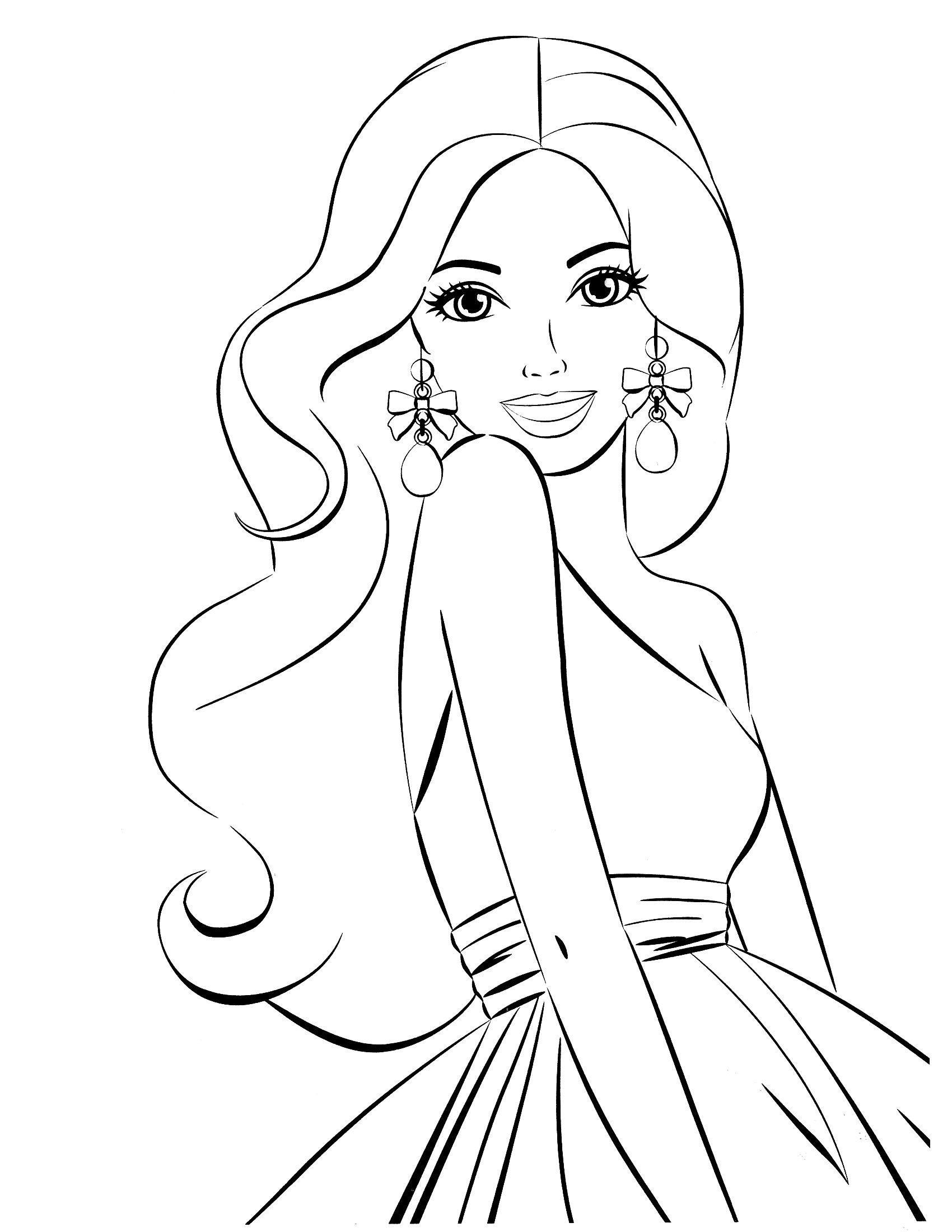 Coloring Pages For Kids Barbie
 barbie coloring page colour me badd Pinterest