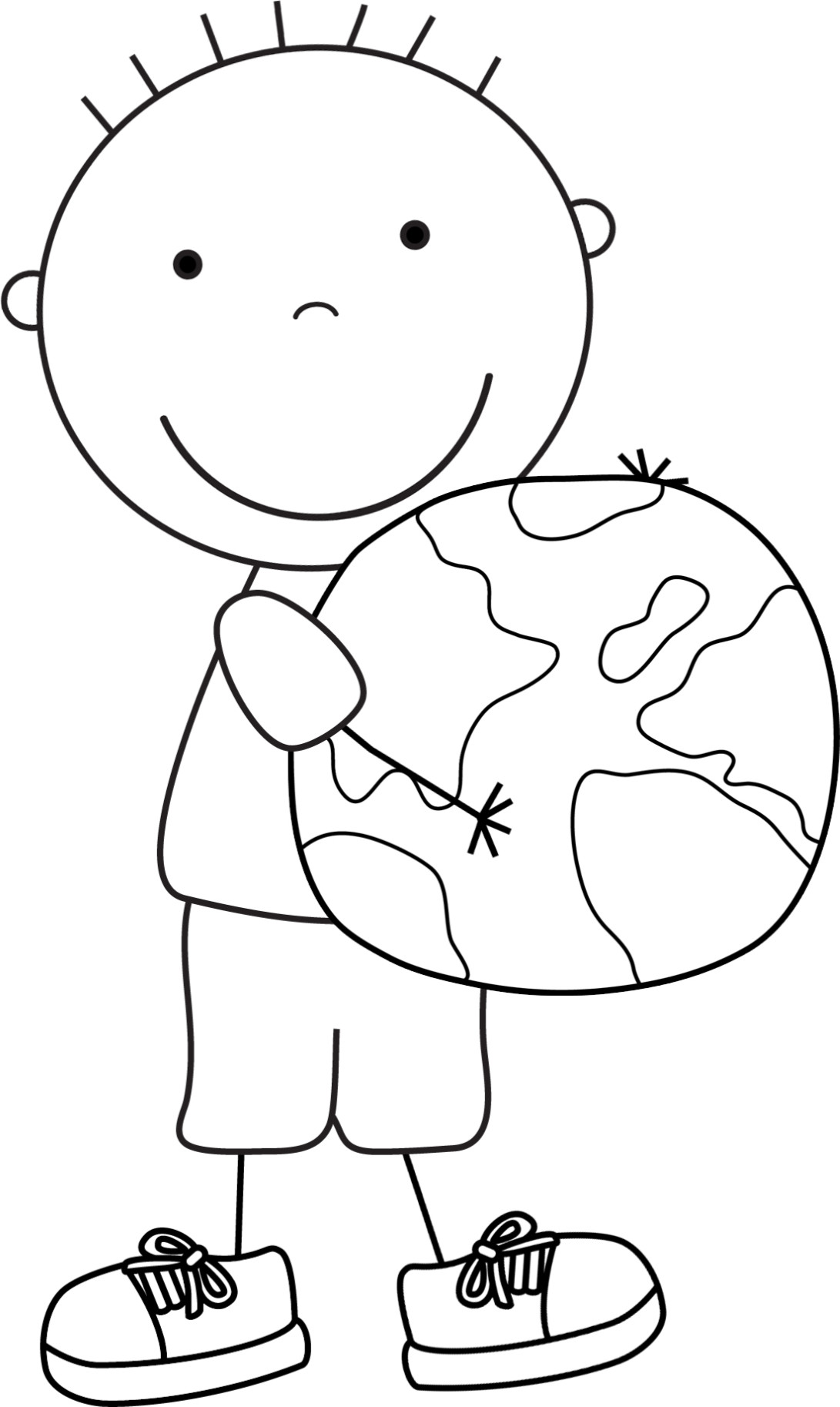 Coloring Pages For Kids Boys
 Color Pages for Kids Earth Day Boys
