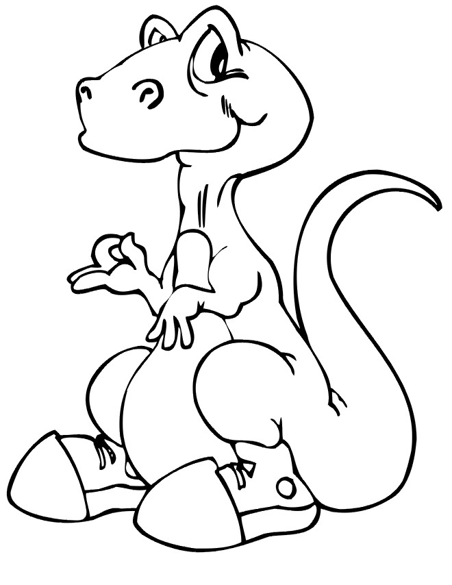 Coloring Pages For Kids Dinosaurs
 Drawing and Coloring Dinosaurs