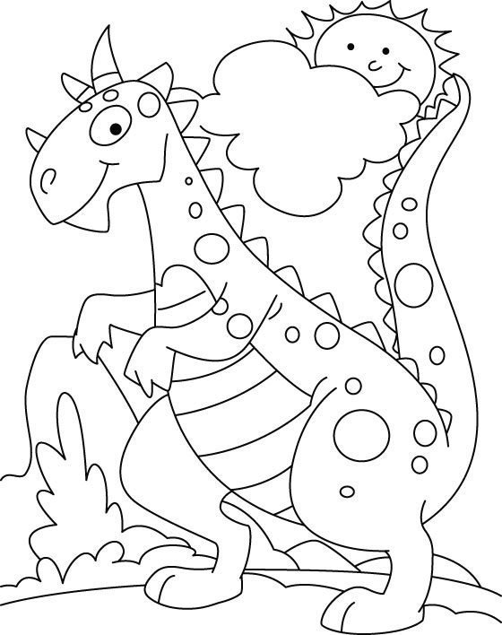 Coloring Pages For Kids Dinosaurs
 Dinosaur Coloring Pages for Kids