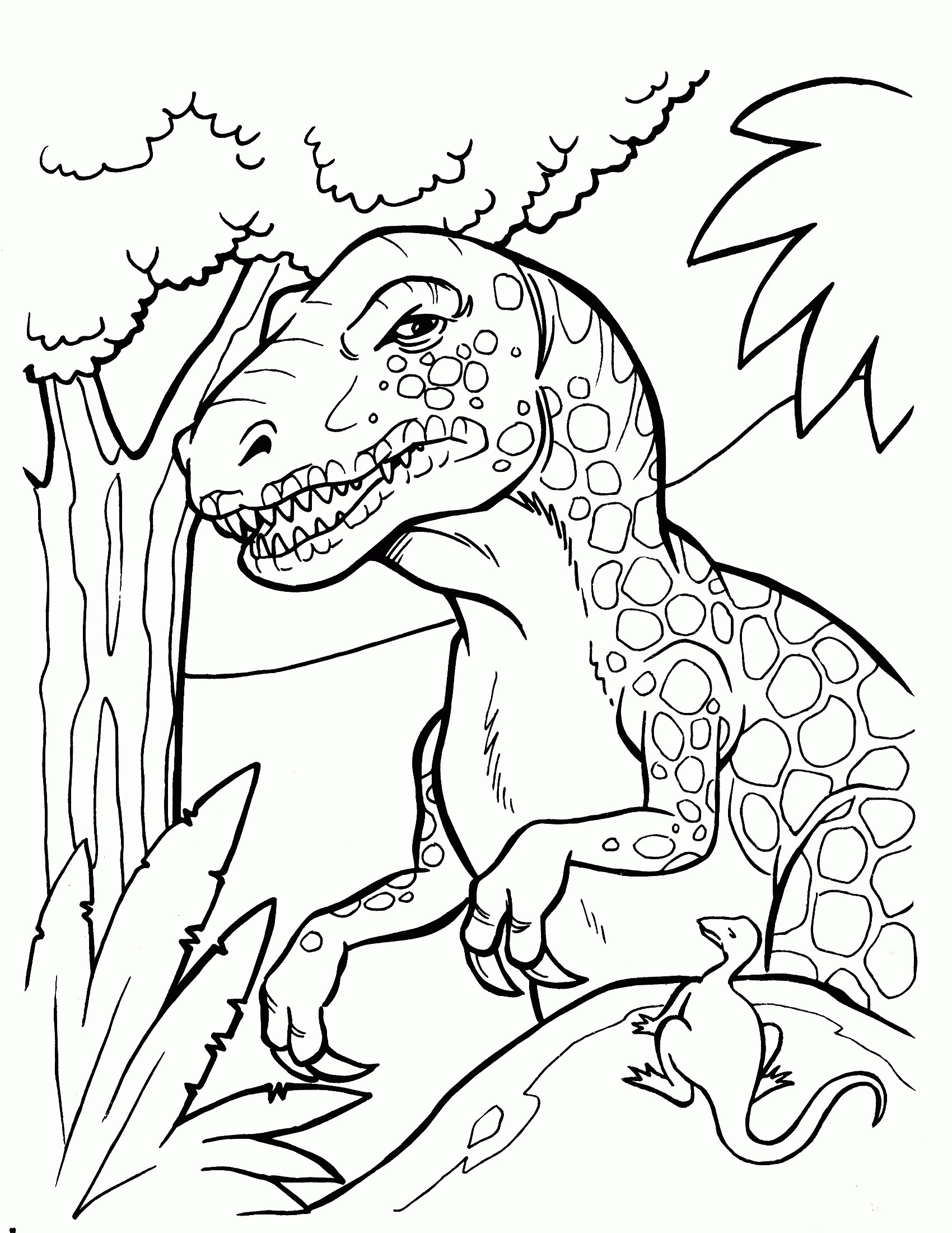 Coloring Pages For Kids Dinosaurs
 Free Dinosaur Printable Coloring Pages Coloring Home