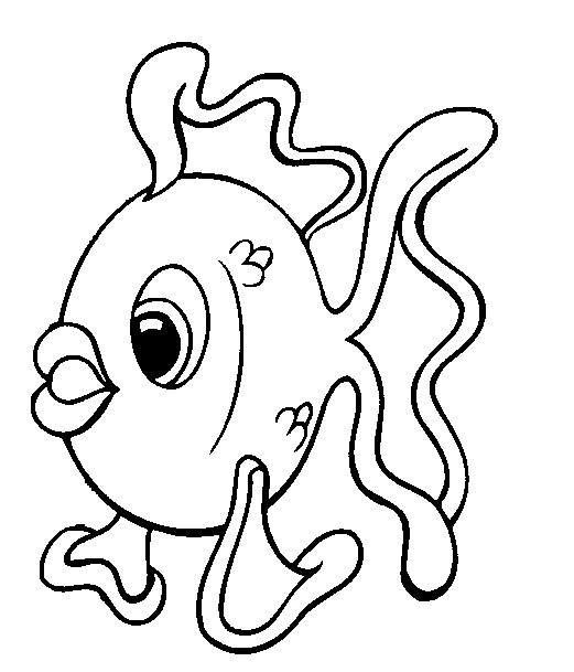Coloring Pages For Kids Fish
 Free Fish Coloring Pages for Kids