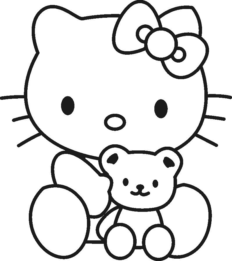 Coloring Pages For Kids Hello Kitty
 BAUZINHO DA WEB BAÚ DA WEB Desenhos e riscos da Hello