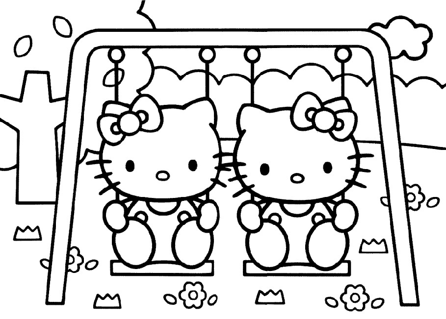 Coloring Pages For Kids Hello Kitty
 Ausmalbilder für Kinder Malvorlagen und malbuch • Kitty