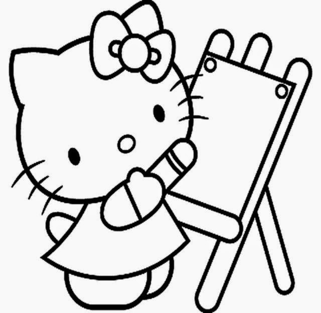 Coloring Pages For Kids Hello Kitty
 February 2015
