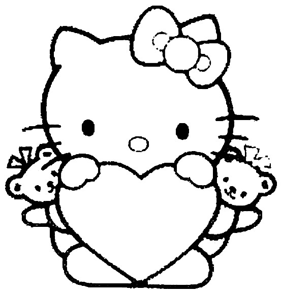 Coloring Pages For Kids Hello Kitty
 Fun Craft for Kids Hello Kitty themed coloring pages